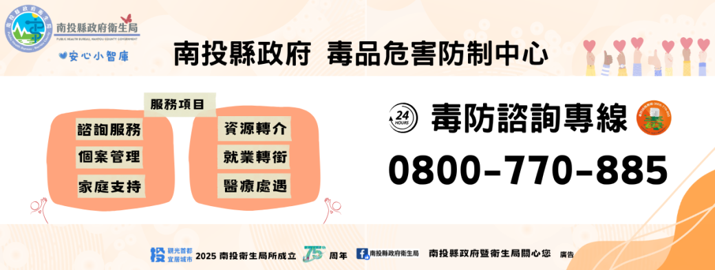 毒防中心諮詢專線